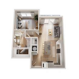 1 bed, 1 bath, 725 sqft, $1,366