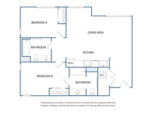 2 beds, 2 baths, 995 sqft, $2,869