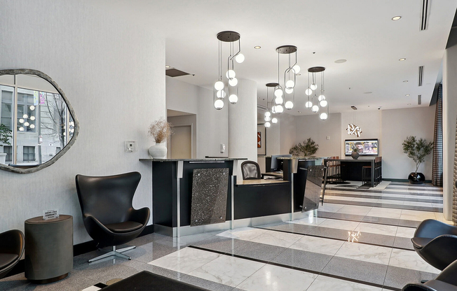 Lobby designed to welcome