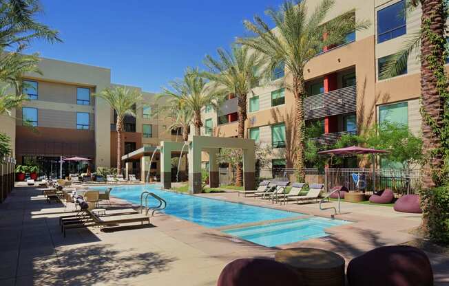 Relaxing Pool at Audere Apartments, Phoenix, 85016