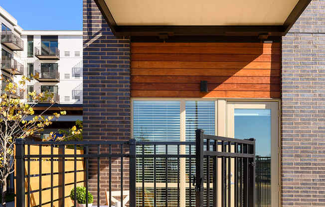 Fenced-In Patio With Privacy Wall