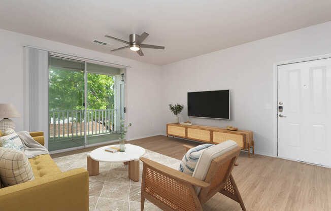 Living Room with Hard Surface Flooring