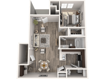 1 bed, 1 bath, $1,037