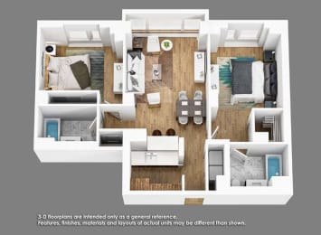 2 beds, 2 baths, 954 sqft, $2,939