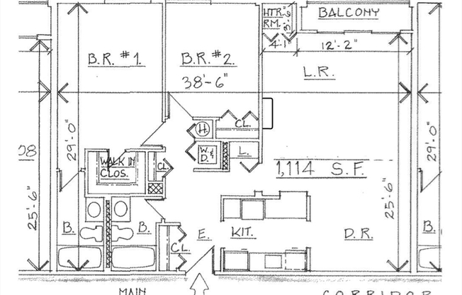2 beds, 2 baths, 1,114 sqft, $3,950, Unit 606