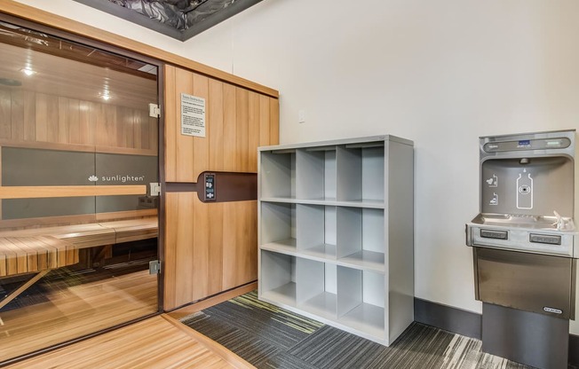 Sauna at Tera Apartments, 98033, WA