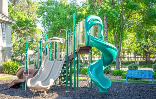 Playground  at Heron Pointe Apartments & Townhomes, Fresno, CA