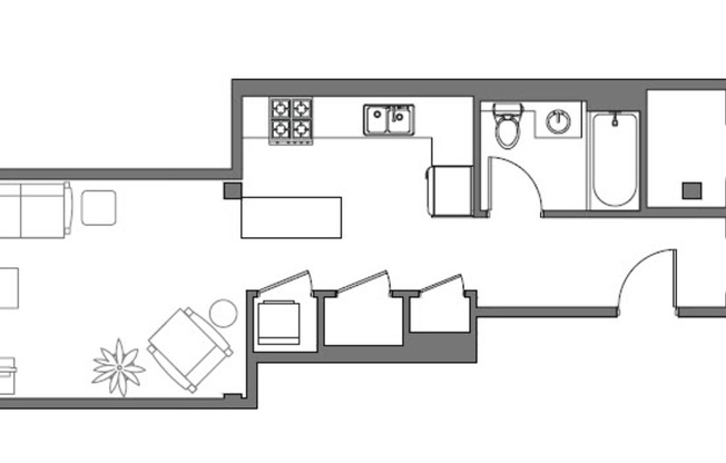1 bed, 1 bath, 722 sqft, $5,020