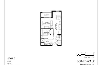 Studio, 1 bath, 591 sqft, $1,225, Unit 207