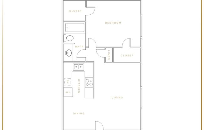 1 bed, 1 bath, 659 sqft, $968