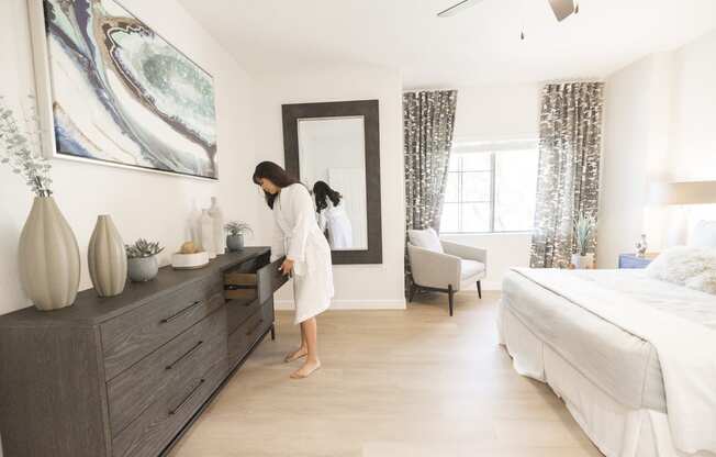 Bedroom at Haven Townhomes at P83 in Peoria Arizona 2023