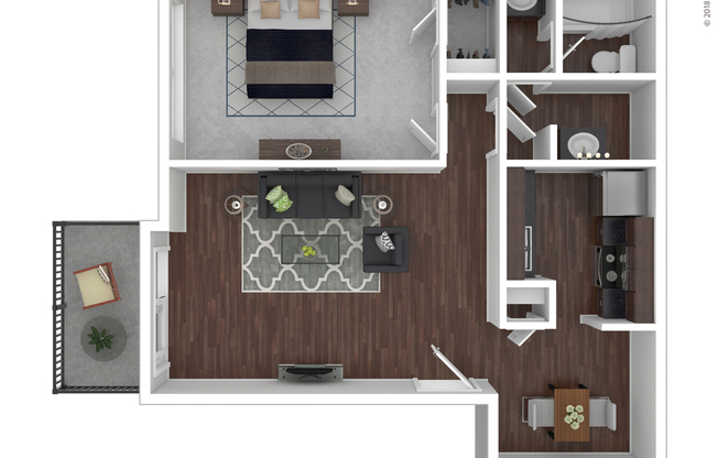 1 bed, 1 bath, 660 sqft, $1,005