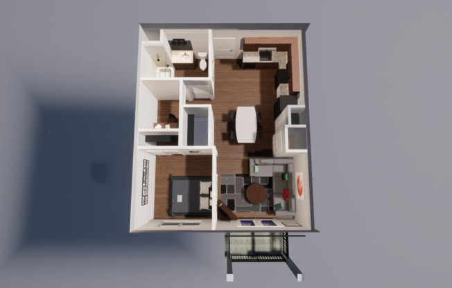 1 bed, 1 bath, 670 sqft, $899, Unit 1120-213