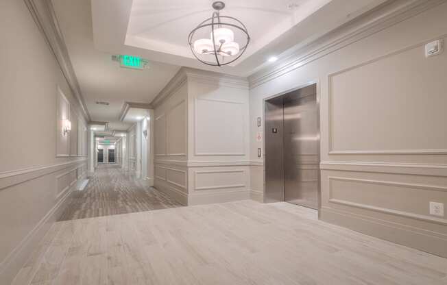 Hallway at Village Center Apartments At Wormans Mill*, Frederick