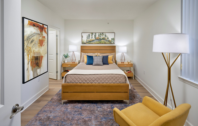 Rest easy in our spacious Newport bedrooms, now featuring modern wood-style flooring.