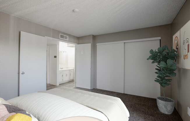 One Bedroom 618sqft bedroom at River Oaks Apartments in Tucson