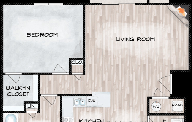 1 bed, 1 bath, 880 sqft, $1,080