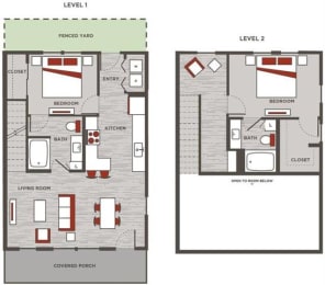 2 beds, 2 baths, 1,143 sqft, $2,127