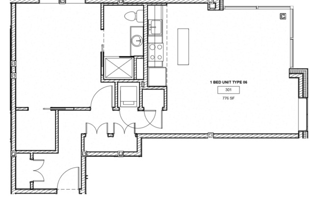 1 bed, 1 bath, 762 sqft, $1,890, Unit 301