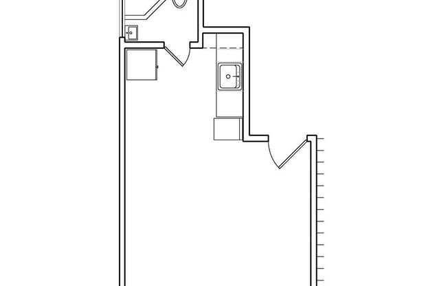 Studio, 1 bath, 328 sqft, $1,525, Unit Unit #7