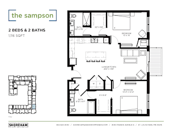 2 beds, 2 baths, 1,116 sqft, $2,604