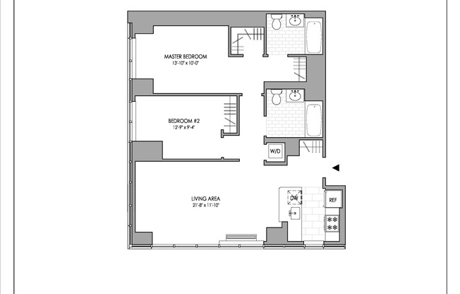 2 beds, 2 baths, $6,193, Unit 1125