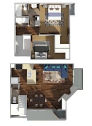 2 beds, 1.5 baths, 929 sqft, $1,319