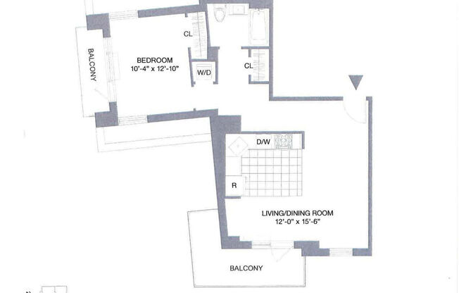 1 bed, 1 bath, 673 sqft, $3,600