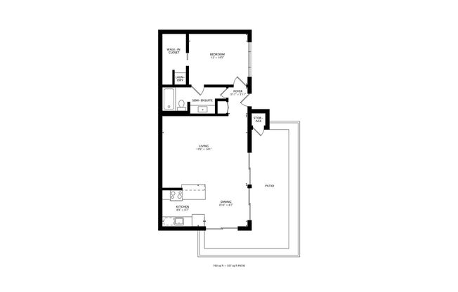 1 bed, 1 bath, 720 sqft, $2,457, Unit 23