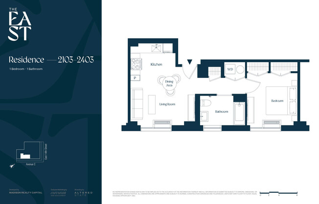 1 bed, 1 bath, $5,410, Unit 2203