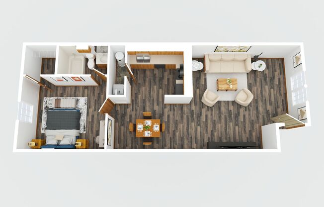 1 bed, 1 bath, 612 sqft, $1,025, Unit 5812-07 PVC