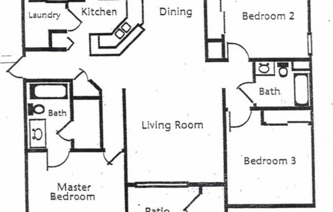 3 beds, 2 baths, 1,277 sqft, $1,671