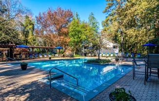 Sparkling Pool with Sundeck.