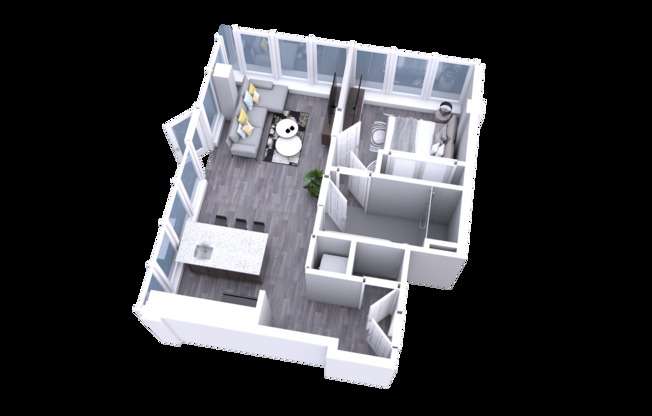 1 bed, 1 bath, 503 sqft, $1,614, Unit 503