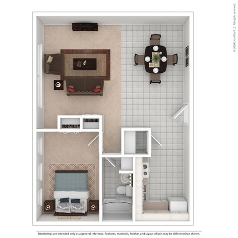 1 bed, 1 bath, 700 sqft, $914
