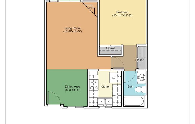 1 bed, 1 bath, 775 sqft, $2,350, Unit 209