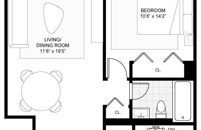 1 bed, 1 bath, 625 sqft, $5,000, Unit PHD