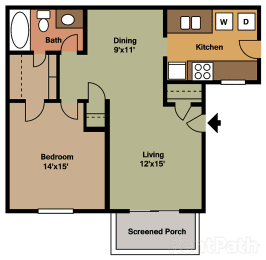 1 bed, 1 bath, 900 sqft, $1,295