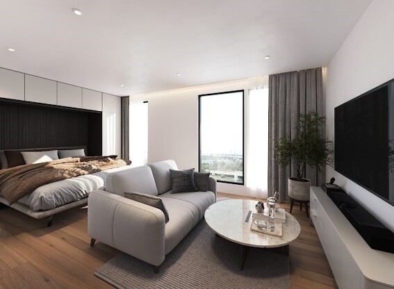 Studio, 1 bath, 486 sqft, $3,400, Unit 505