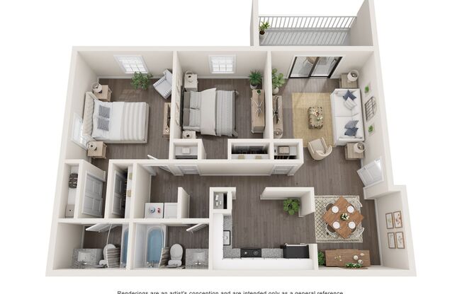 2 beds, 2 baths, 979 sqft, $1,250, Unit 3290S