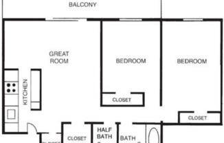 2 beds, 1.5 baths, 1,008 sqft, $1,015