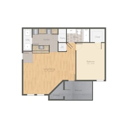 1 bed, 1 bath, 756 sqft, $1,270