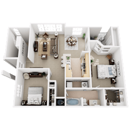 2 beds, 1 bath, 918 sqft, $1,632