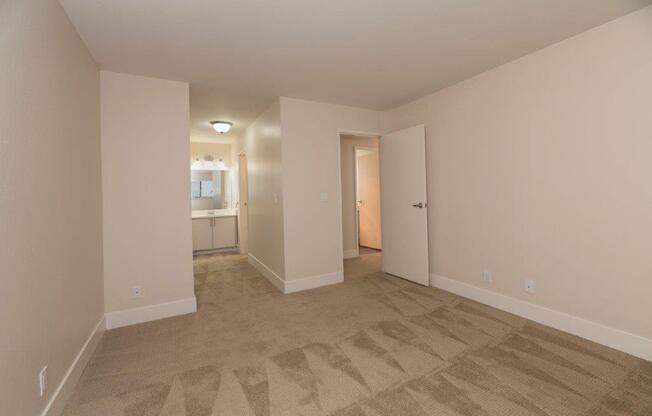 Parkside Apartments empty master bedroom