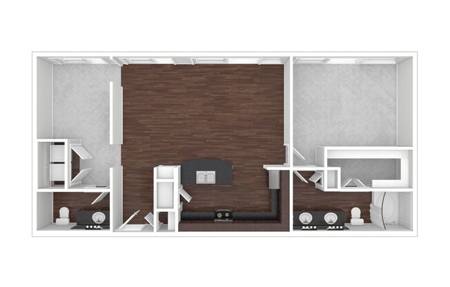 1 bed, 1.5 baths, 973 sqft, $1,714