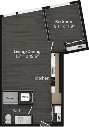 1 bed, 1 bath, 735 sqft, $3,075