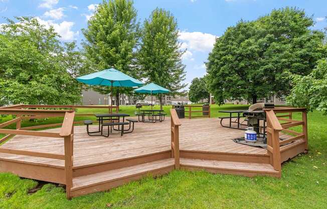 Grill and Picnic Area at Mallard Ridge, Maple Grove, MN