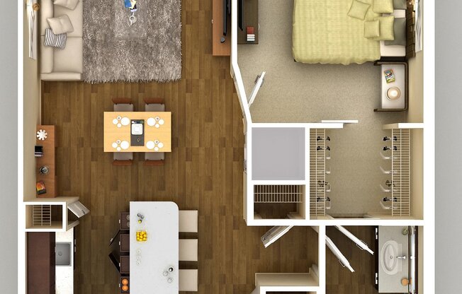 1 bed, 1 bath, $2,116