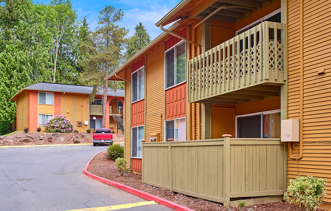 Heritage Woods apartment building in Redmond, WA