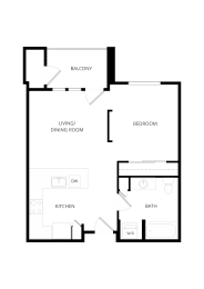 Studio, 1 bath, 587 sqft, $1,495